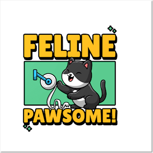 Feline Pawsome Posters and Art